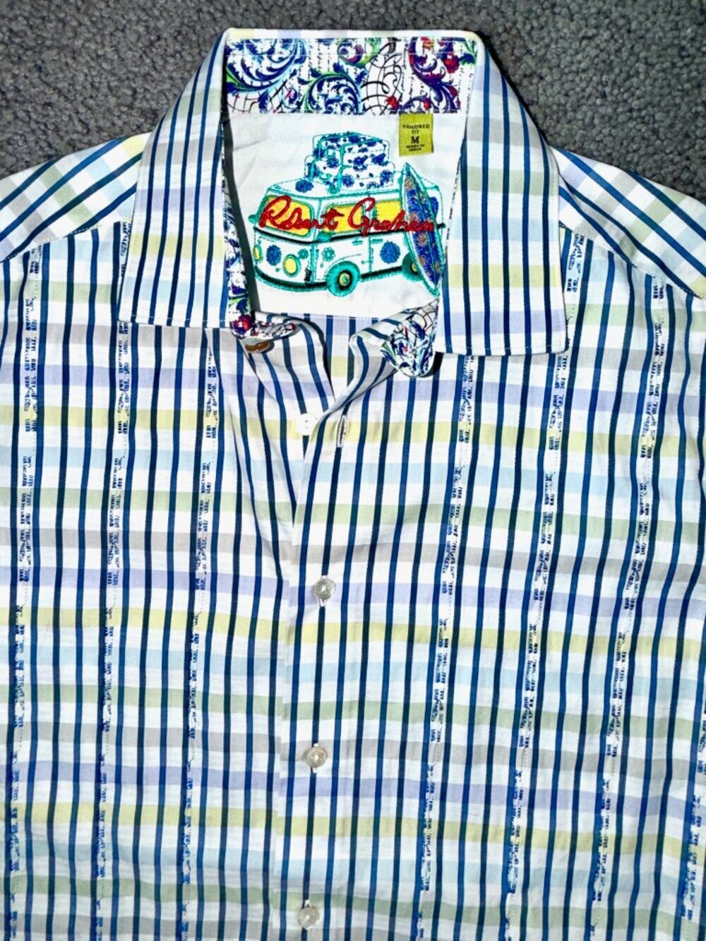 Lot of 3 Robert Graham Luxury Button-Down Shirts - Size Medium - Excellent Cond. - Picture 4 of 14